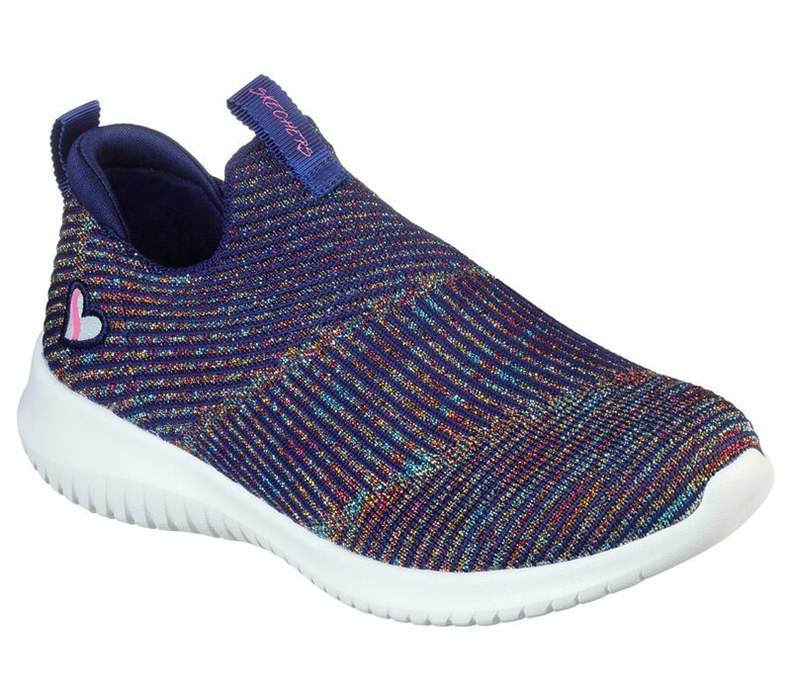 Skechers Flickor Marinblå/Olika Färger Sneakers - Ultra Flex - Glitz Blitz - Sverige (VTUJO-2398)